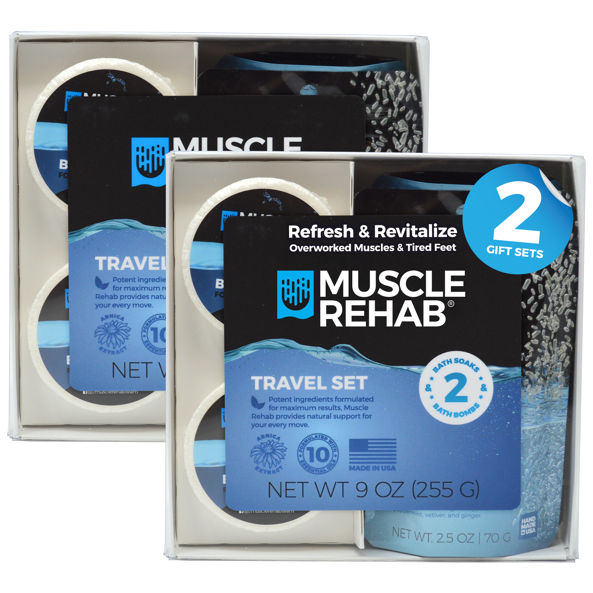 Travel Recovery Set for Athletes - 2 Pack