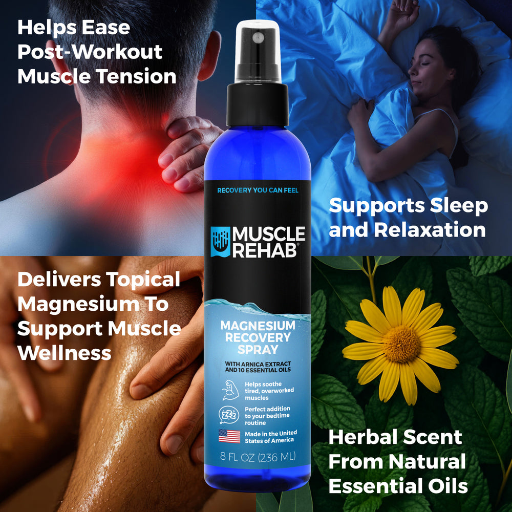 Magnesium Recovery Spray for Muscles - Fast Pain Relief for Athletes